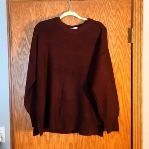 Women's Arizona Crewneck sweater, NWOT, size large, burgundy